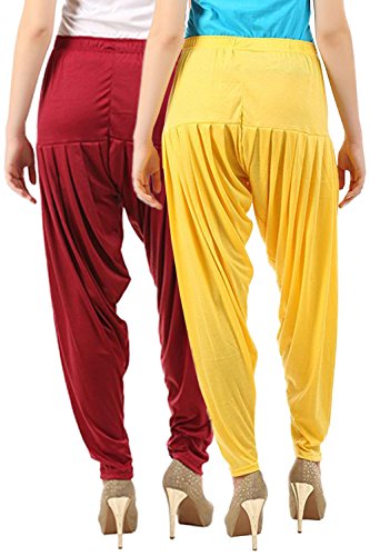 Image of Buy That Trendz Women's Viscose Dhoti Patiyala Salwar Harem Bottoms Pants