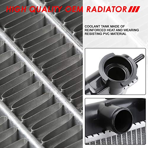 Image of Auto Dynasty 2883 Radiator for 2005-2011 Dodge Dakota Mitsubishi Raider | Factory Style 1-Row Cooling Radiator, Fit 3.7L 4.7L AT MT, Aluminum Core, DPI 2883