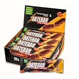 DATEBAR barre énergétique aux DATTES, 12x50g, 100% healthy, saine et équilibrée (amandes, cacahuètes, avoine, chocolat), riche en protéines vitamines fibres, recette délicieuse, produit artisanal