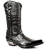 rocker boots aj worth  New Rock Boots - Hombre Botas Estilo 7921 S1 Negro - EU 39