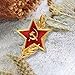 Gudeke Soviet CCCP Red Star Sickle Hammer Symbol Emblem Lapel Pin Badge