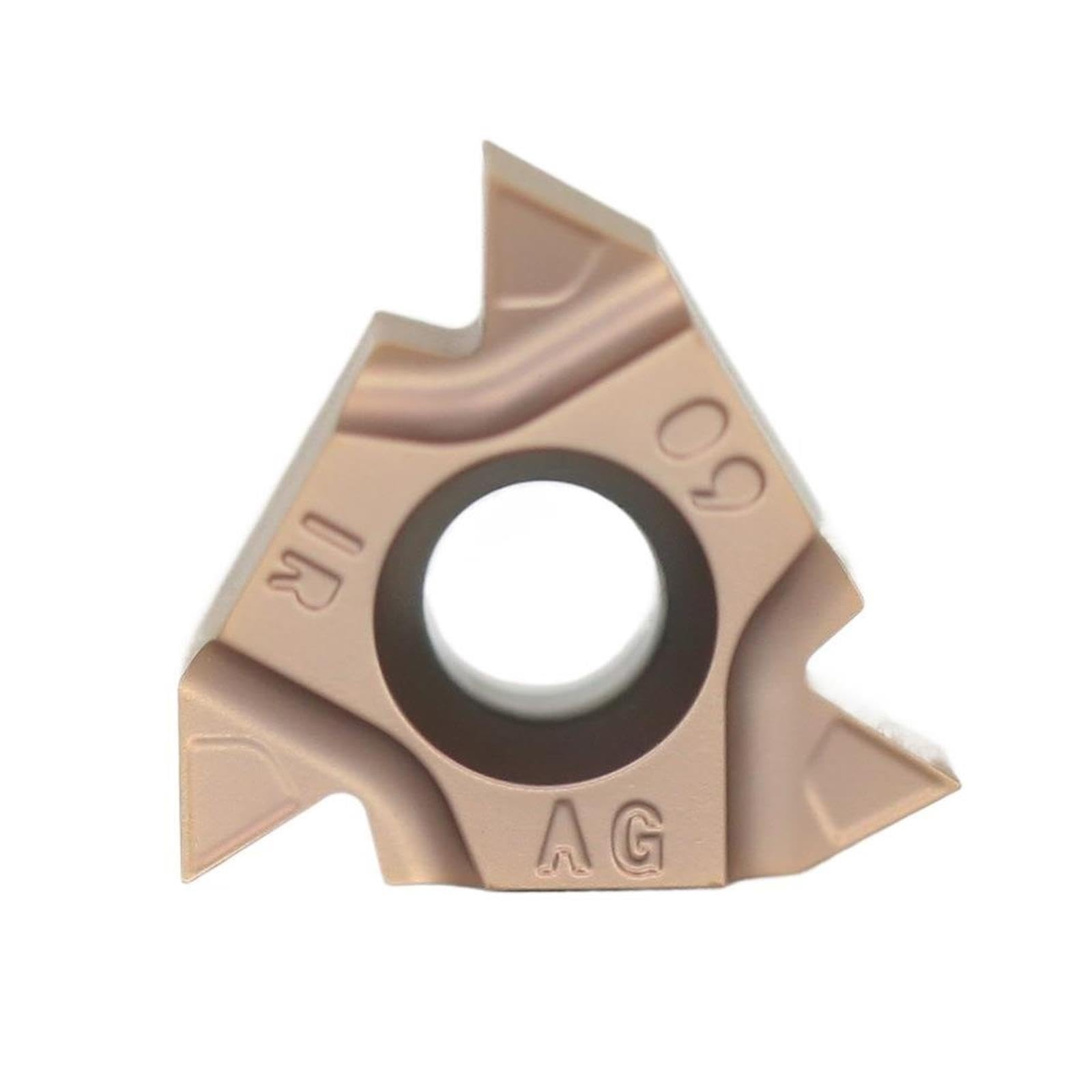 Torno, 10 Uds. Insertos De Carburo AG60 AG55 Para Cuchillas Roscadas Acero Inoxidable,para bricolaje CNC(16IRAG60(LMP303))