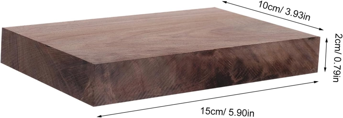 Toyvian Black Walnut Wood Boards for DIY Projects Solid Wood Board with Natural Finish and Easy to Sand Features for Wall or Countertop Applications Modern Minimalist and Classic Style