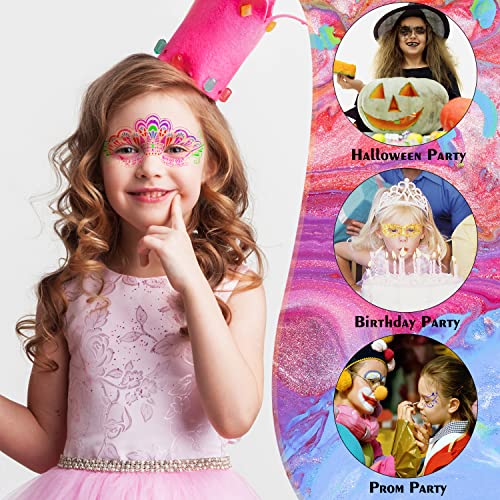 10 Pieces Face Paint Stencils Face Body Painting Stencils Kits Diy Reusable Makeup Painting Mask Templates Temporary Tattoo Fashion Facial Makeup Tools For Kids Adults Holiday Halloween Party Supply #TOP3