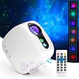 Star Projector with Bluetooth Speaker, KAHE LED Night Light with Remote Control, Colorful Nebula...