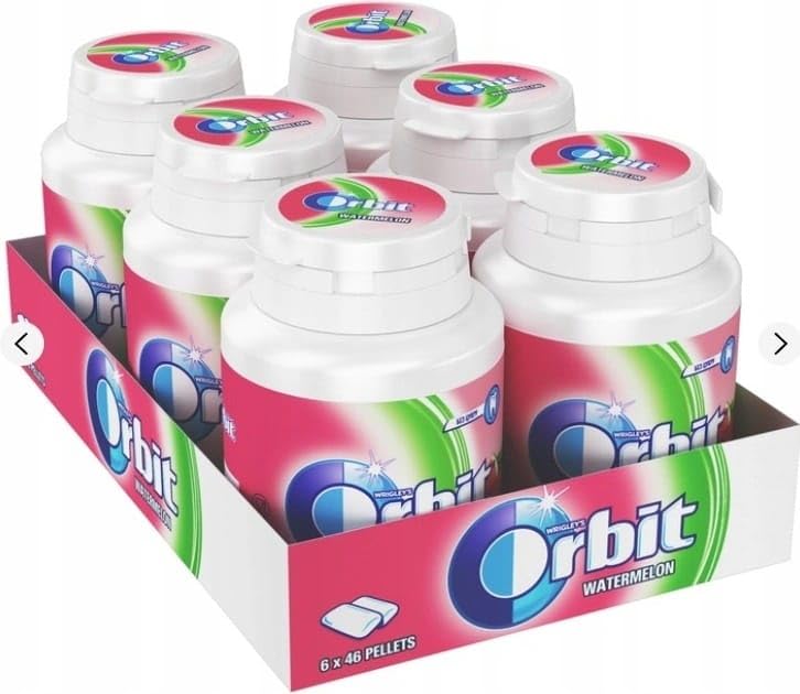 Wrigley Orbit Watermelon 6 × 46 chicle limpio y fresco, delicioso y sabroso vendido por Kidzbuzz