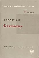 1st Quarterly Report on Germany. September 21 - December 31, 1949. B005ZQRPWA Book Cover