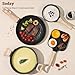 SODAY 17 Pcs Pots and Pans Set Non Stick Kitchen Cookware Sets Nonstick Induction Cookware Non-toxic Black Granite Cooking Tools with Stay-Cool Handles, Pot Protectors (PFOS/PFOA Free)