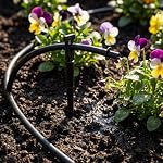 50 Pcs Irrigation Tubing Stakes 1/4", Bug Cap Locking Diffuser - Image 2
