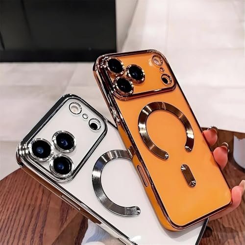 Coque magnétique souple pour iPhone 16 Pro Max avec film d'objectif translucide noir - 2