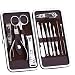 Manicure Pedicure Set Nail Clippers Kit - 12 Piece Stainless Steel Manicure Kit - Portable Travel Case Tools for Nail, Cutter Kits -Perfect Gift for Women, Men Includes Cuticle Remover
