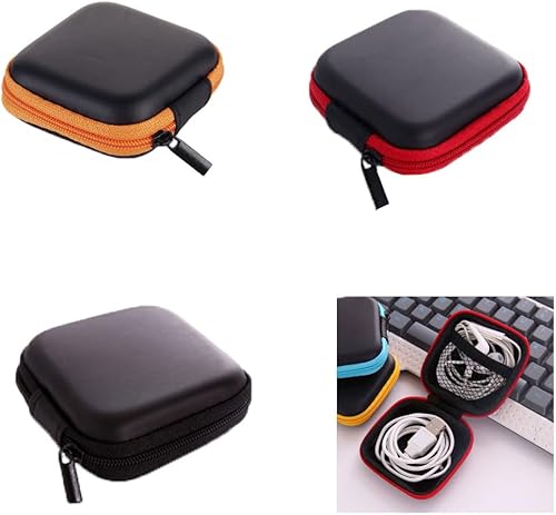 3 piezas de viaje de vuelo organizador de cable de viaje electrónico estuche cargador portátil adecuado para auriculares cable de carga USB