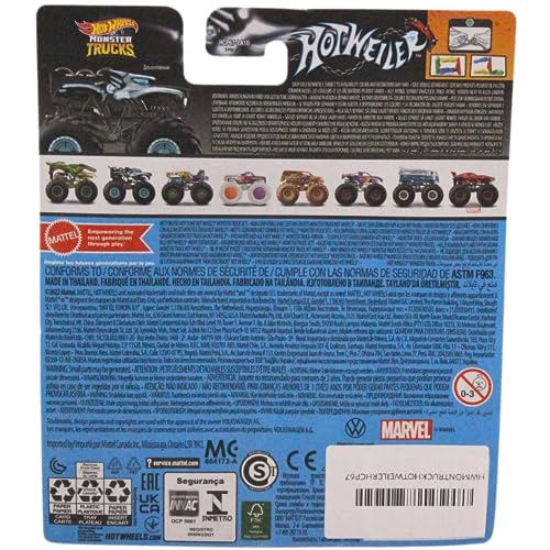 Monster Trucks Hotweiler with Connect and Crash car 72/75 (1:64 Scale) - Image 2