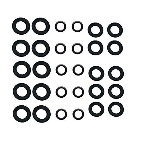 TOPWAYS Spares Kit Sealing ring range for Replacing old seals 10 'O' rings (16mm) 10 tap connector 3/4‘’ washers (24mm) 10 pcs tap connector 1/2‘’ Shower Hose washers (19mm)