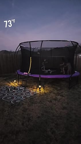 Jumpzylla 14FT Trampoline with Enclosure & Double Color Pad Cover