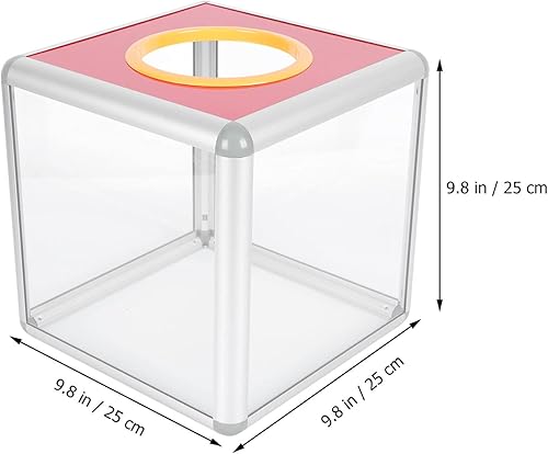 Miniatura 2 de Caja cuadrada de bola de rifa caja de juego multifuncional Caja de boletos de almacenamiento Caja de sorteo de tarjetas para reunión anual