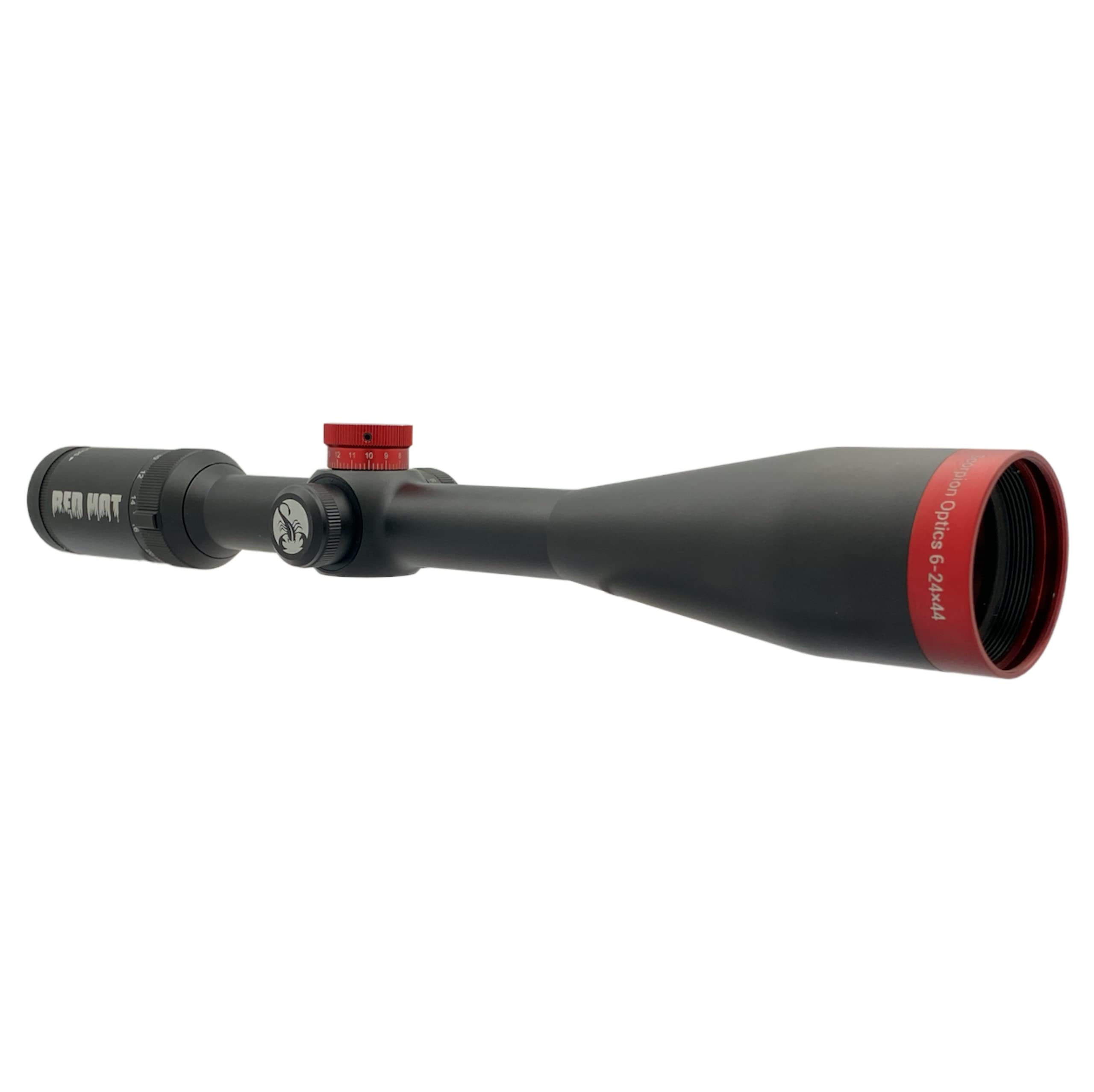 Scoprion Optics Red Hot Varminter 6-24x44 Scope - Duplex Reticle