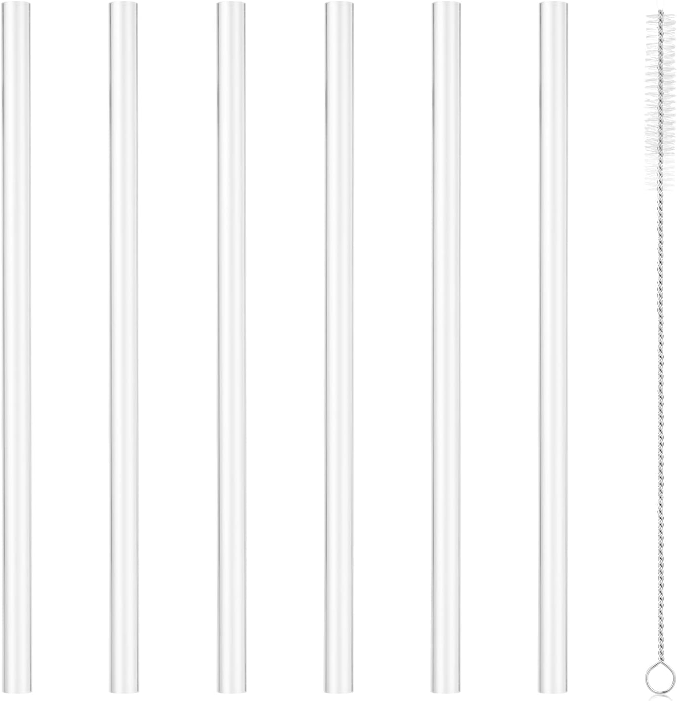 6PCS Replacement Straws Compatible with Hydro Flask, 24.7cm