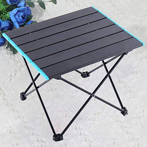 Mesa dobrável de metal portátil CliSPEED para uso ao ar livre, mesa de jantar dobrável para jardim,