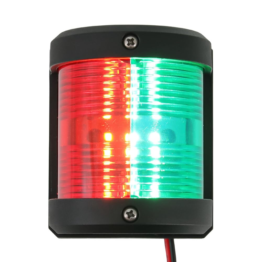 Luz de Navegación Marina Bicolor de 360 Grados, 12 V, para Barcos y, Resistente Al Agua