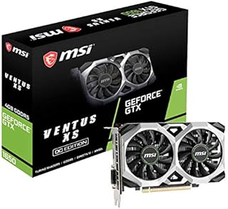 MSI G1650VXS4C Gaming GeForce GTX 1650 128-Bit HDMI/DP 4GB GDRR5 HDCP Support DirectX 12 VR Ready OC Graphics Card (GTX 1650 Ventus XS 4G OC)