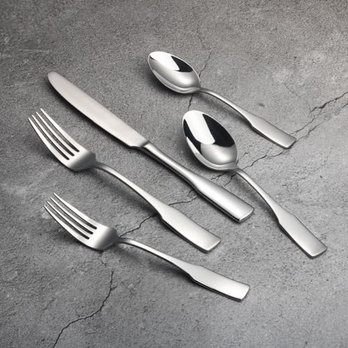Alata Kate 40-Piece Silverware Set,Service for 8,Stainless Steel Flatware Set,Mirror Polished Cutlery Set,Dishwasher Safe by Alata - Image 2