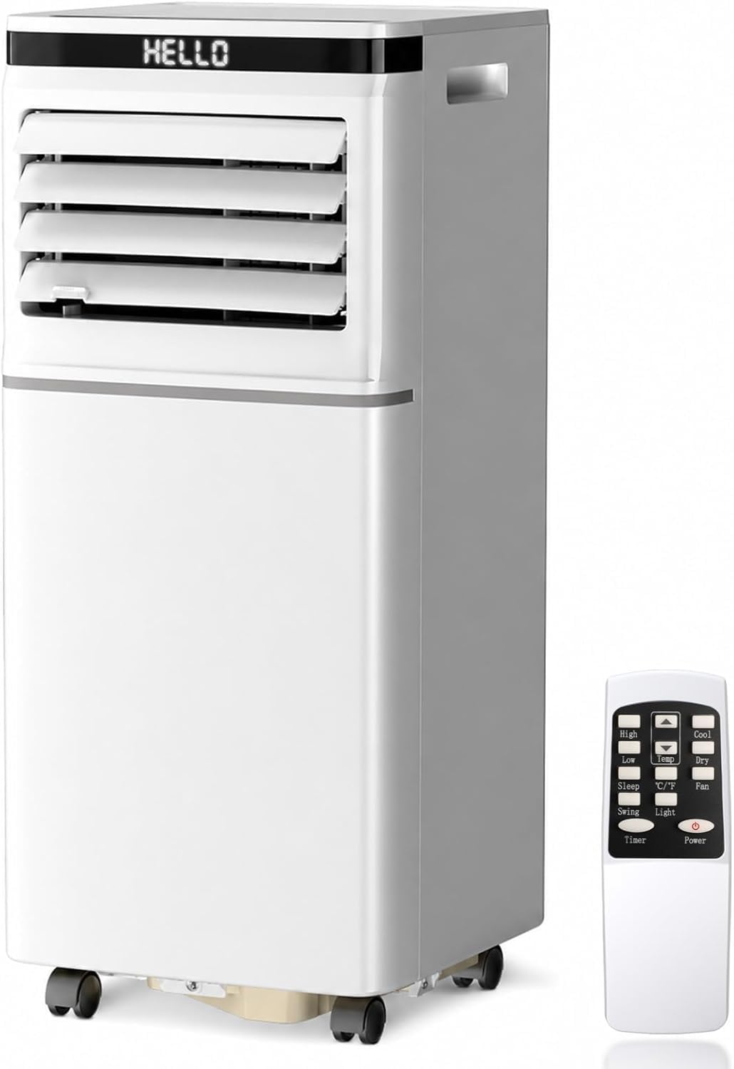 Antarctic Star VC Antarctic Star 10000 Btus ASHRAE Portable Air Conditioner (6000 Btus SACC) | 3-in-1 Portable Ac Unit with Sleep Mode, Digital Display & Remote Control, 24H Timer, Bedroom & Office, 11000 Btus portable ac