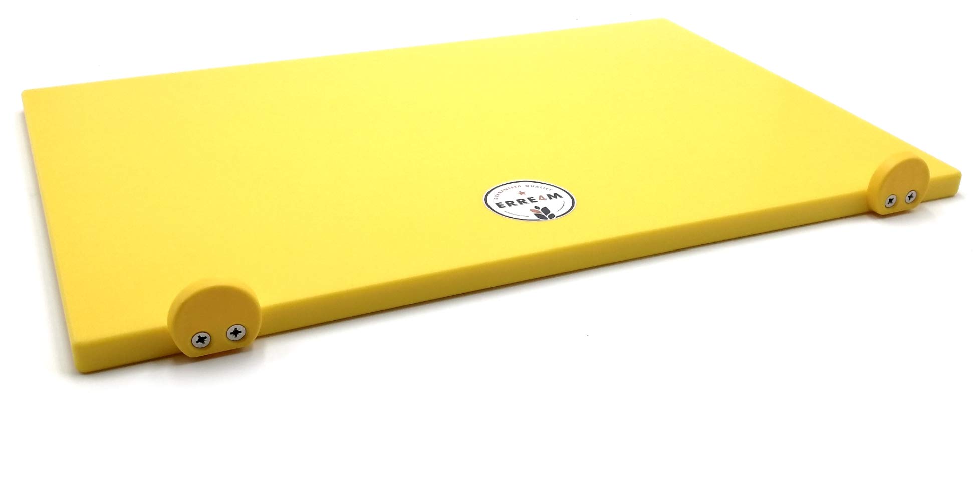 Tagliere Professionale ERR4M in polietilene con Fermi. (Giallo, 60x40)
