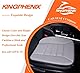 kingphenix Auto Sitzkissen mit 3,0 cm Komfort Memory Foam Sitzkissen für Auto und Bürostuhl - Hellgrau