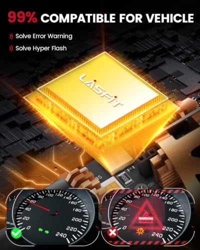 Image of LASFIT D2 7507 BAU15S LED Bulb Amber BAU15S Turn Signal Lights Error Free