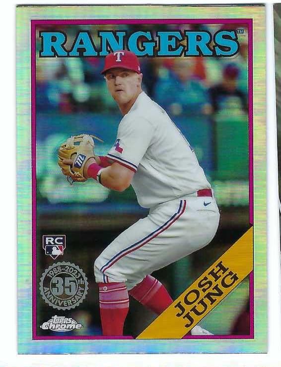 JOSH JUNG 2023 Topps Chrome Update '88 Topps #88CU-16 Baseball Rookie Card RC Texas Rangers