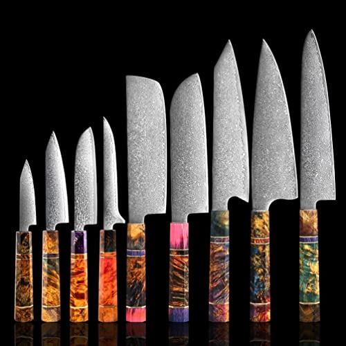 Set Cuchillos Cocina 9 Piezas Acero Aleación