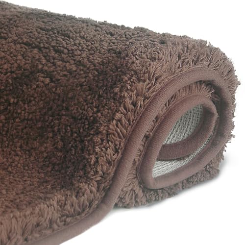 FCSDETAIL Rutschfeste Badematte, 60 x 90 cm, schnell trocknend, saugfähig, Badezimmerteppich,...