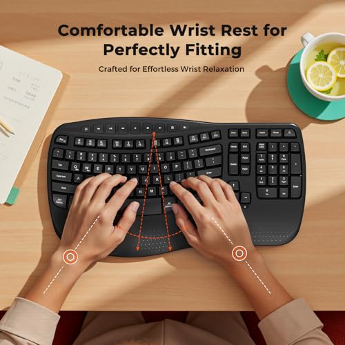 MEETION Wireless Ergonomic Keyboard DirectorD-KB の商品画像 2