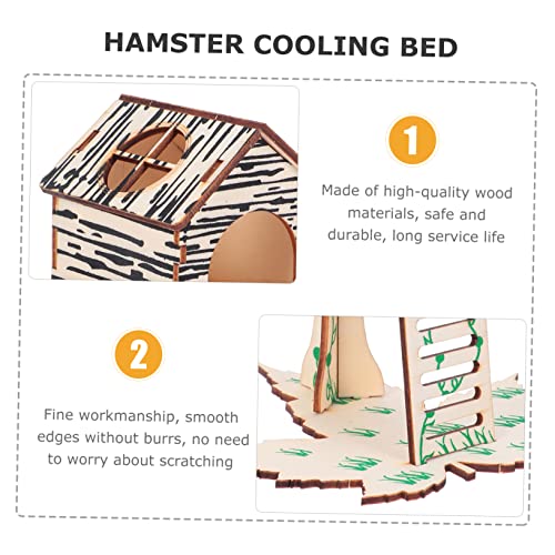 Hohopeti 2 Pçs Brinquedo De Hamster Mini Gaiola De Esconderijo Cama De Hamster Casa De Esconderijo B