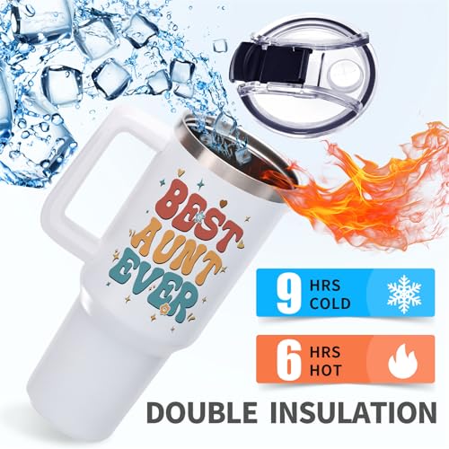Aunttumblerwithhandleauntiegiftsfromniecenephewbestauntever40oztumblerwithstrawlidauntienutritionfactsgiftsforauntchristmasbirthdaypresent Urban Country Home Decor Aunt tumbler with handle auntie gifts from niece nephew best aunt ever 40oz tumbler with straw lid auntie nutrition facts gifts for aunt christmas birthday present urban country home decor