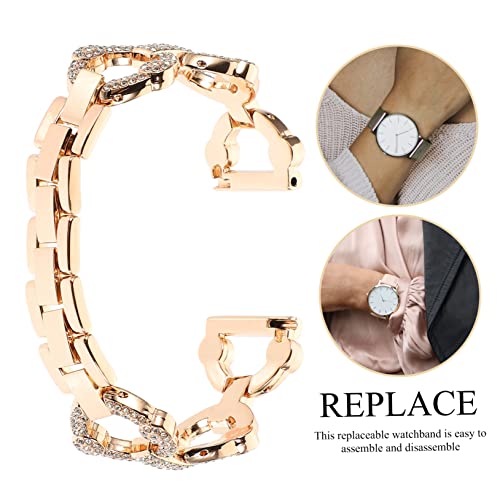 Bande de Remplacement Métal Strass HEMOTON pour Soirée et Bureau - 7