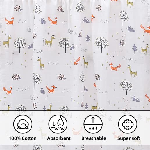 SGAVAHSG Large Muslin Cloths for Baby 120X120cm Muslin Swaddle Blankets Big Muslin Squares and Nursing Cover for Newborn Infant 47" X 47'' - Image 2
