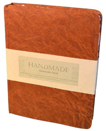 Global Art Materials Hand-book Journal Handmade Watercolor Book, 9-Inch-by-12-Inch, Portrait by Global Art Materials