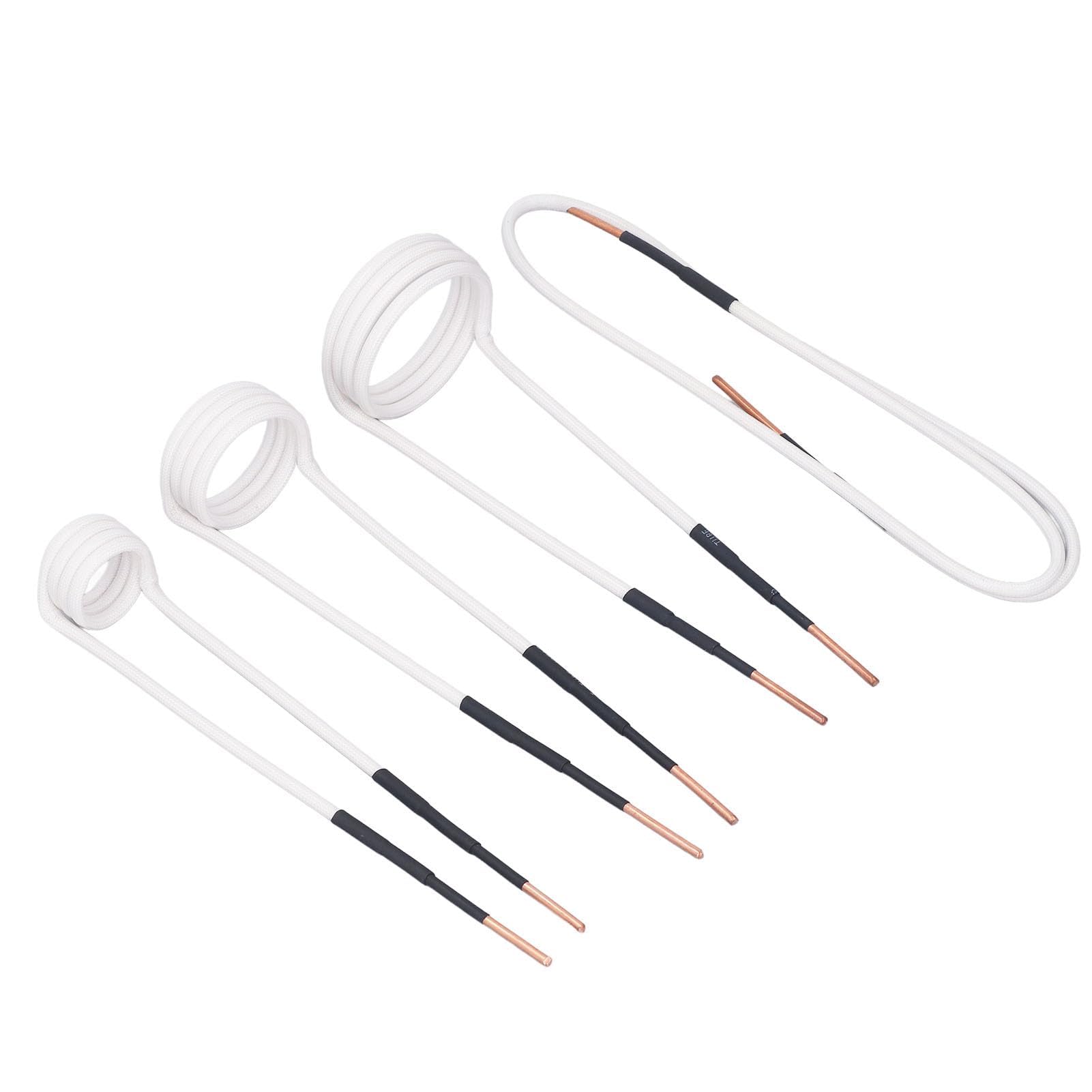 Garosa 4-teiliges Induktionsheizspulen Set Zubehör mit 2,5mm Messingkern für Kupferdrahtformung Hochfrequenz Heizung - Größen 20mm, 30mm, 40mm, 750mm