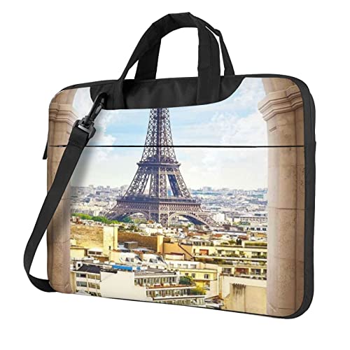 Sacoche pour ordinateur portable homme - Sac bandoulière motif Paris