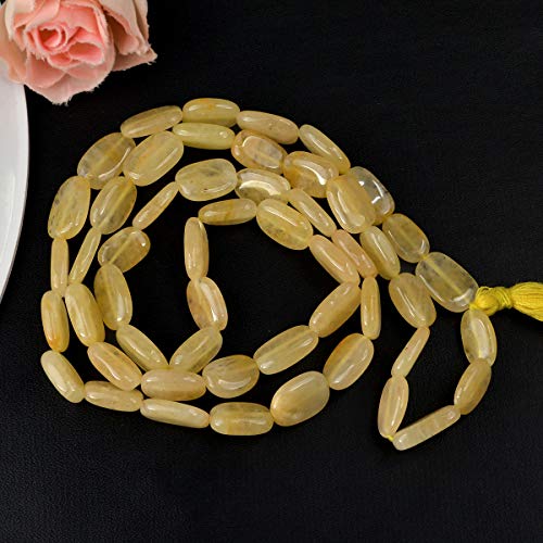 Image of Natural Oval Crystal Beads Mala Necklace Collection for Men & Women, Reiki Energized Gemstone Jewellery for Meditation, Mindful Living, Spiritual Decor & Everyday Fashion Styling
