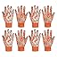 Orange (4 Pairs)