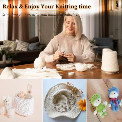 Mdoker MDOKER/6 18 Pairs Bamboo Knitting Needles Set Circular Wooden Knitting Needles thumb #5