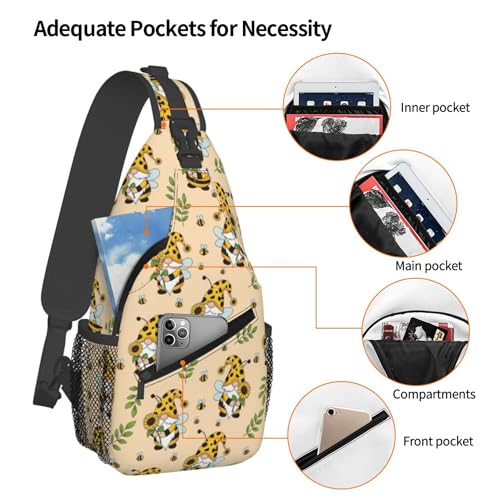 Bolso tipo sling WOEZKEX para deporte y actividades casuales miniatura 5