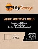DigiOrange® 600 Shipping Labels White Blank Half Page Self Adhesive for Laser Inkjet Printer