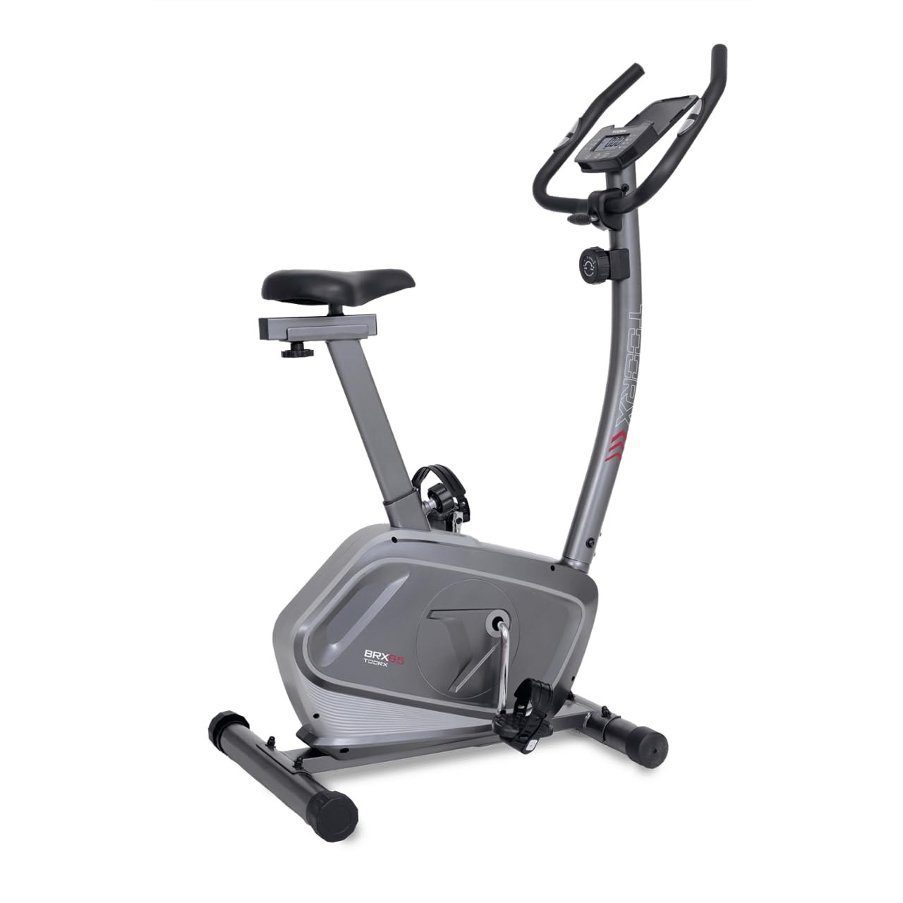 Toorx BRX-65 [Cyclette Magnetica Bici da Camera Fitness 8 Livelli Resistenza] Bike Cardio Home Training con Volano Magnetico Display LCD Sensori Pulsazioni Sella Regolabile Allenamento Casa