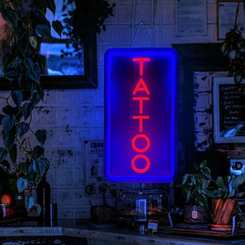 Tattoo Neon Sign Tattoo Studio Neon Sign for Tattoo Shop Office Neon Light Sign Tattoo Wall Decor Neon Light Dimmable Tattoo Salon Led Light