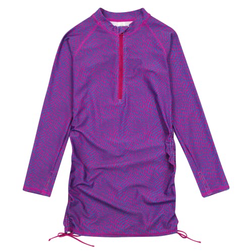 Image of SwimZip Girls' Long Sleeve Swim Dress Cover Up Swimsuit - UPF 50+ Sun Protection