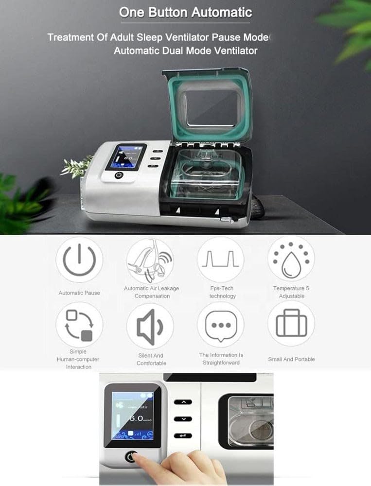 Automatyczne urządzenie wspomagające chrapanie dla dorosłych, maszyna przeciw chrapaniu z cichą redukcją hałasu 28dB i wyświetlaczem LCD.